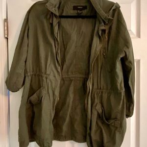 Army Green Hooded Jacket